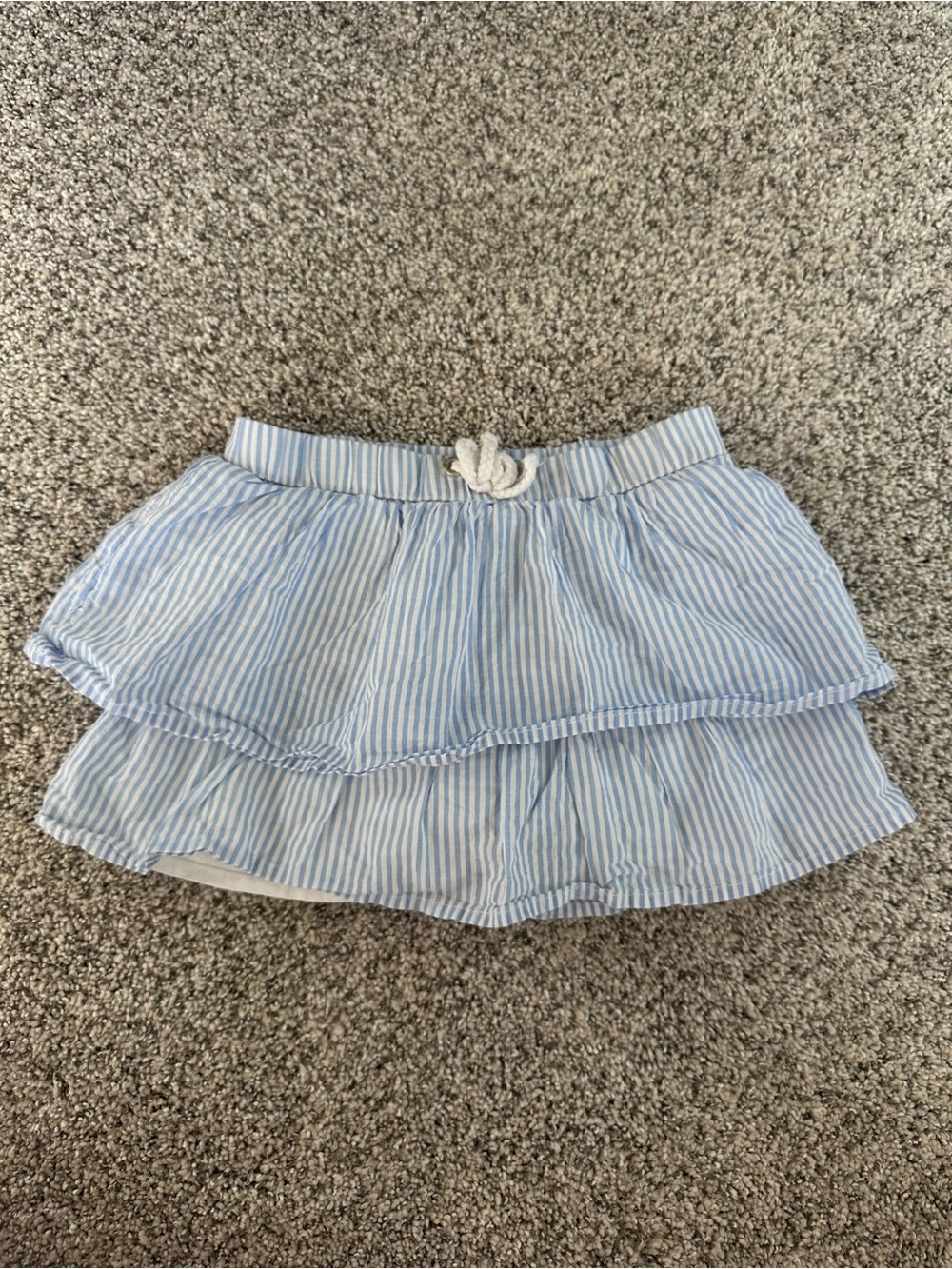 3 for $15 💜Nautica Blue and White Striped Ruffle Skirt